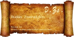 Dudás Zseraldin névjegykártya